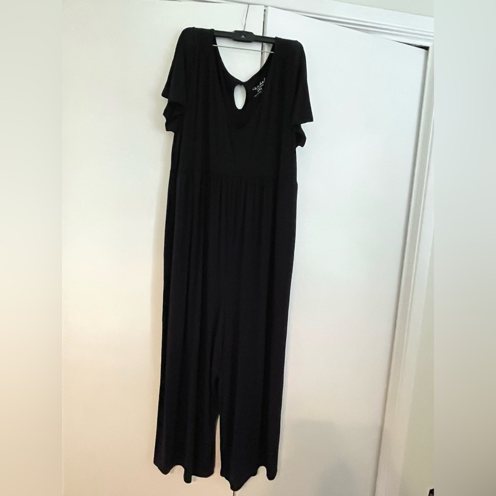 Isabel Maternity by Ingrid & Isabel Black Jumpsuit with Key Hole Cut out